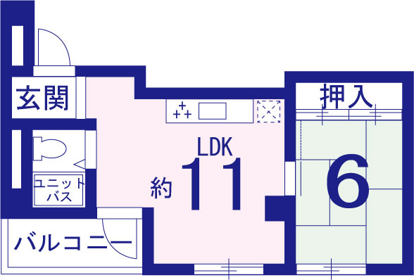 5階151号　間取