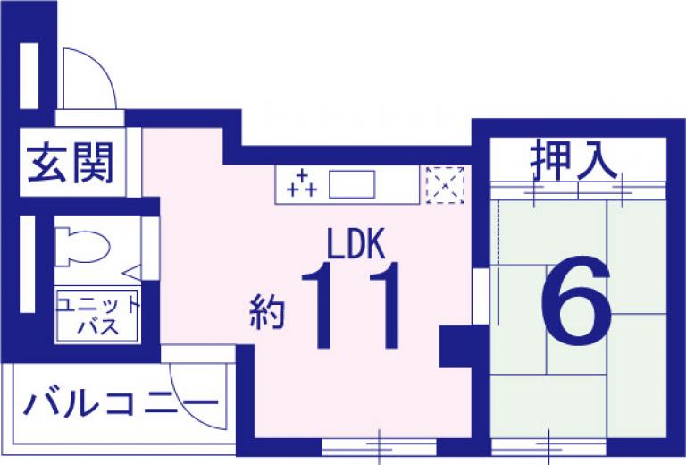5階151号　間取