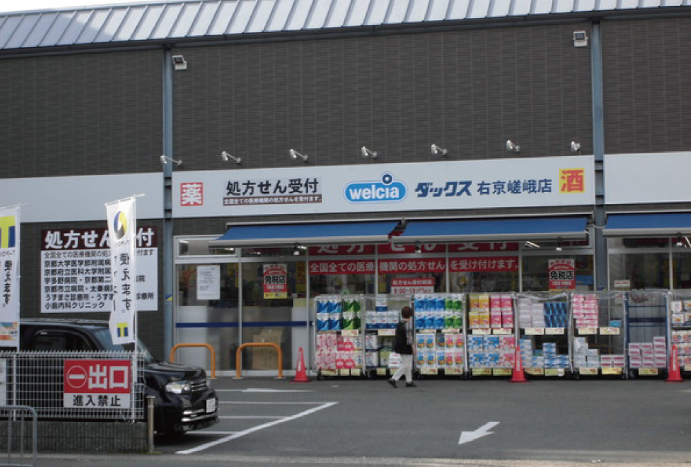 ダックス右京嵯峨店 867m